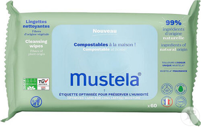 Image Mustela Lingettes nettoyantes x60