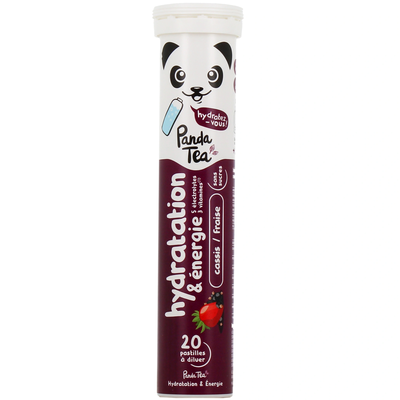 Image Panda tea hydratation cassis / fraise 20 pastilles