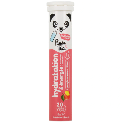 Image Panda tea hydratation pamplemousse / citron 20 pastilles