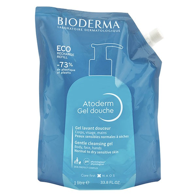 Image Bioderma atoderm gel douche recharge 1L